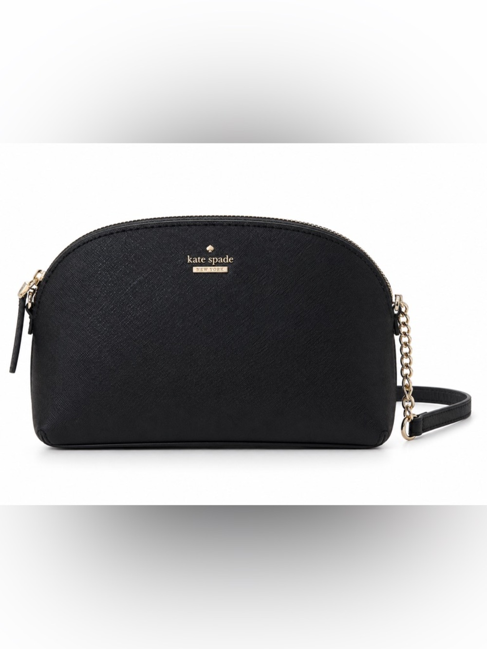 Kate Spade Chester Street Miri Dome Crossbody Black Saffiano Leather Bag